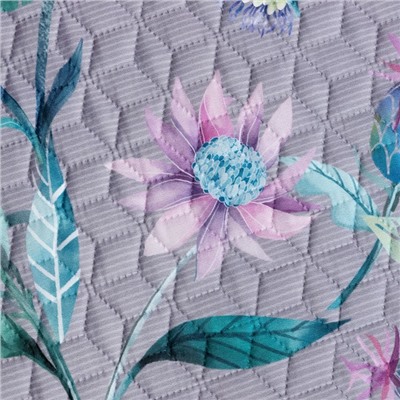 Покрывало Этель Евро «Тропический сад», 230×210 см, микрофибра