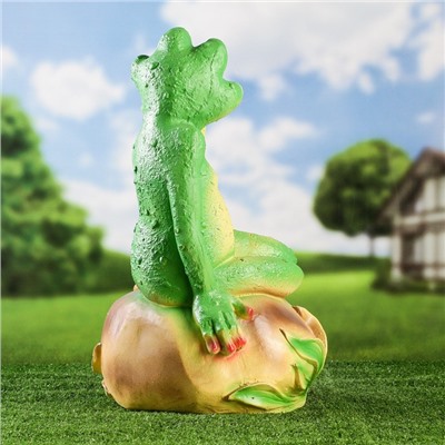 Садовая фигура из гипса «Лягушка на камне», 52×23×30 см