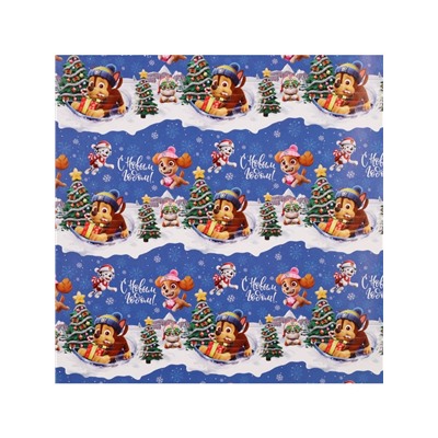 Упаковочная бумага «Пёсики» 70×100 см