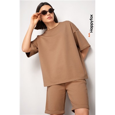 Женский костюм с шортами из футера двухнитки Happyfox