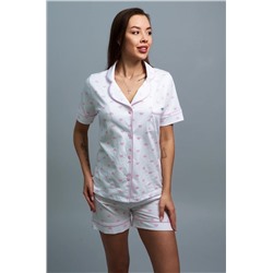 Женская хлопковая пижама с шортами Happyfox