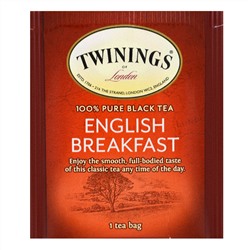 Twinings, Чай "Английский завтрак", 25 пакетиков, 50 г (1.76 oz)