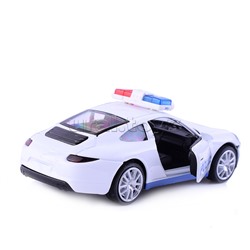 Машина "Полицейский патруль" металл., в коробке