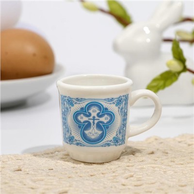 Кружечка для святой воды «Крест православный» на пасху, 5.5×4×3 см