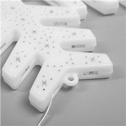 Светодиодная фигура «Снежинка» 40 см, пластик, 220 В, свечение мульти (RG/RB)