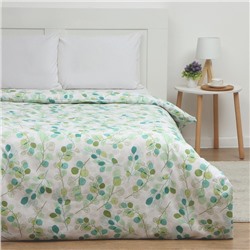 Пододеяльник 1.5-спальный «Экономь и Я. Эвкалипт», 147×210 см, зелёный, бязь