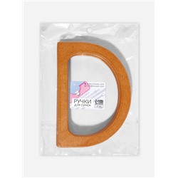 Ручки для сумки деревянные, 11.7×8.2 см, 2 шт., коричневые