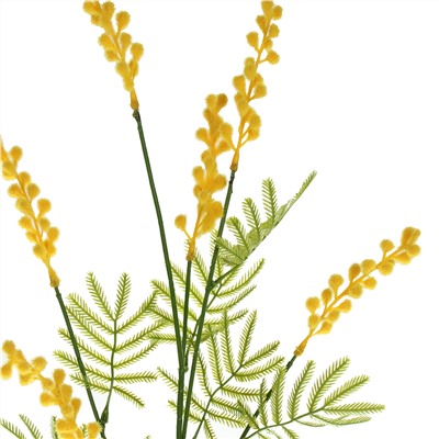 Цветок искусственный Мимоза 85 см / MNY-04 /уп 800/желтая
