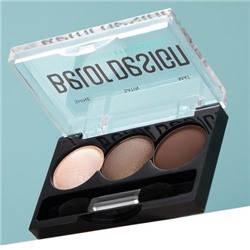 Тени для век 3-х цветные COLOR MANIA тон 32 кофейный