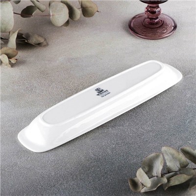 Блюдо Wilmax, 28×7.5 см, фарфор, белое