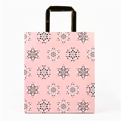 Пакет подарочный новогодний ламинированный «Яркий Новый год», M 30×26×9 см