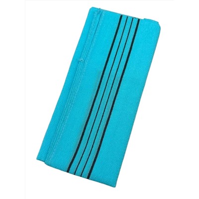 Bath Towel Мочалка-полотенце для душа с пилинг-эффектом / Basic Long Exfoliating Towel, голубой 28173