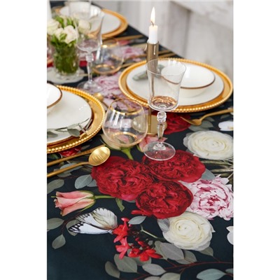 Скатерть «Этель» Flowers, 110×147 см, 100% хлопок, саржа 190 г/м²