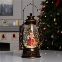 Фигура светодиодная «Дед Мороз» 26×14×12 см, от бат. батарейки ААx3 (не в комплекте), USB, свечение тёплое белое