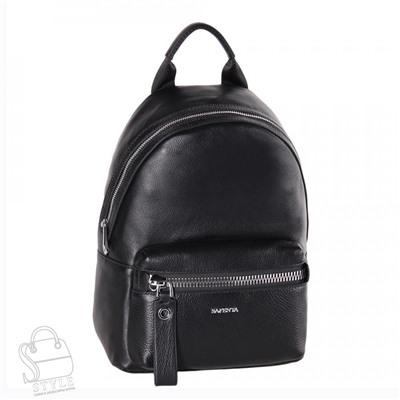 Рюкзак женский кожаный 99449 black Velina Fabbiano-Safenta/30