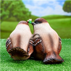 Садовая фигура из полистоуна «Воробьи», 24×21×17 см