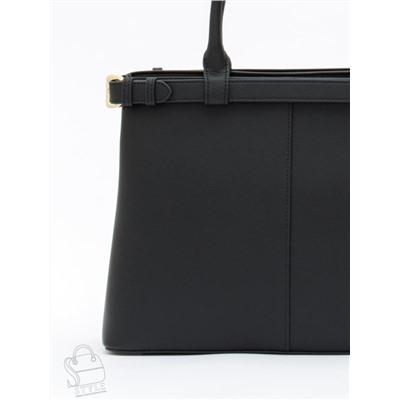 Сумка женская кожаная 3167PE black Polina&Eiterou