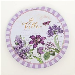 УЦЕНКА Банки жестяные для хранения сыпучих продуктов «Лаванда», 7×9 см/10×13 см/13×16 см, 3 шт.