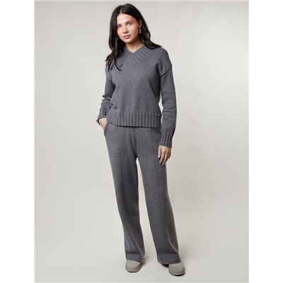 Прямые брюки из пряжи с кашемиром