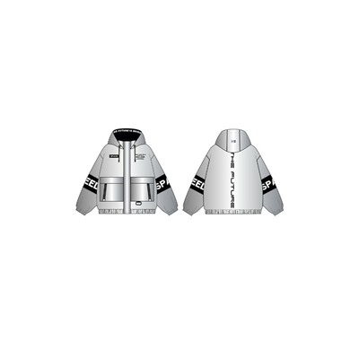 Куртка текстильная с полиуретановым покрытием для девочек (ветровка)