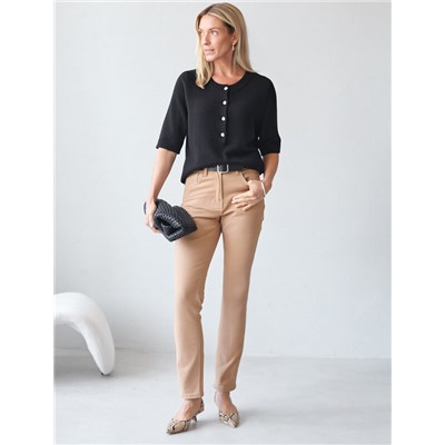 Джемпер тонкой вязки из хлопка с кашемиром