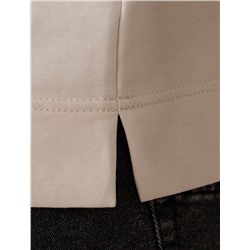 Лонгслив с воротником поло на пуговицах из премиального хлопка с эластаном