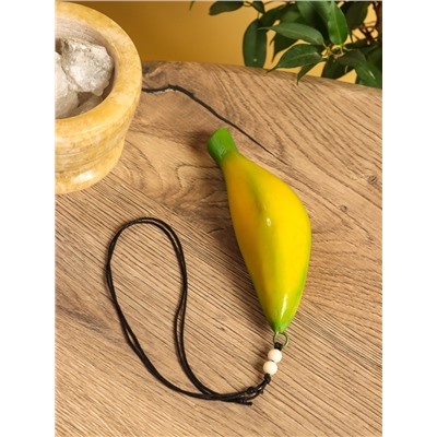 Сувенирный музыкальный инструмент свисток «Банан», 15×3.5×4 см, полирезин