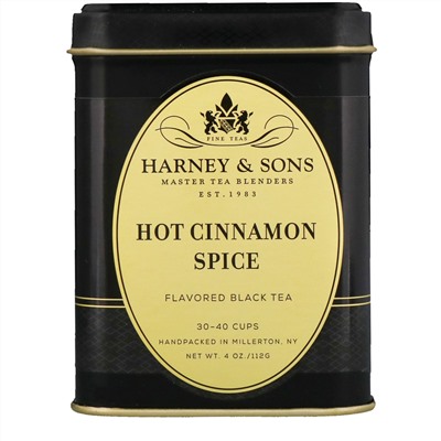Harney & Sons, Черный чай, пряная корица, 4 унции
