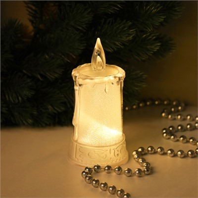 Свеча светодиодная 12х6 см / VFR-119 /уп 12/480/ прозрачная