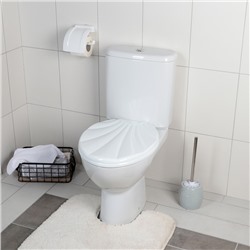 Сиденье для унитаза «Ракушка», с крышкой, белое