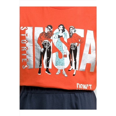 Костюм (футболка+юбка) PELICAN, 750036