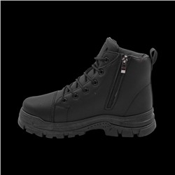 Ботинки на меху Н965-1 черные п/п