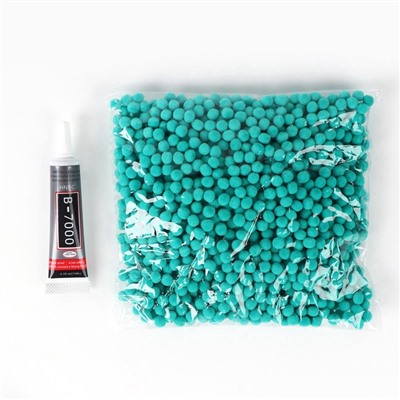 УЦЕНКА Игрушка помпонами «Медведь», мятный