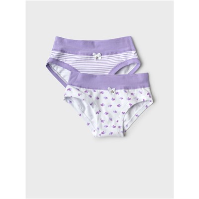 Трусы трикотажные для девочек, 2 шт в комплекте