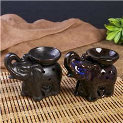 Аромалампа для эфирных масел «Слон», 10×13.5×7 см, МИКС