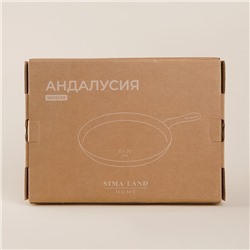 Сковорода блинная SL Home, d=26 см, h=2.5 см, чугун, индукция, чёрная