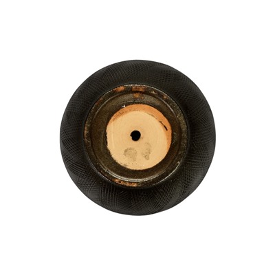 УЦЕНКА Горшок цветочный с поддоном 5 л, темное золото керамика, «Греция» (М)