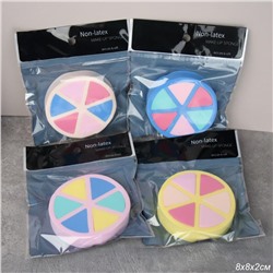 Спонж для макияжа набор 6 штук / GESSIE-7 /уп 20/250/726820