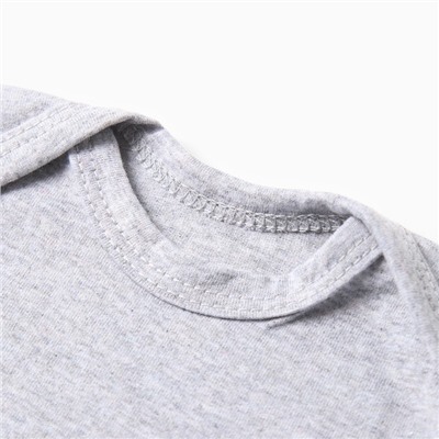 Футболка детская детская с длинным рукавом Bloom Baby, рост 68 см, серая