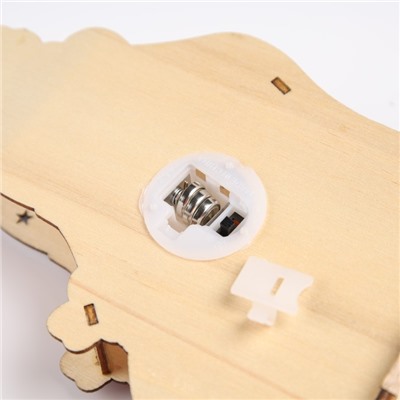 Светодиодная фигура «Дед Мороз» 14×20×2.5 см, дерево, батарейки LR1130×3 (в комплекте), свечение тёплое белое