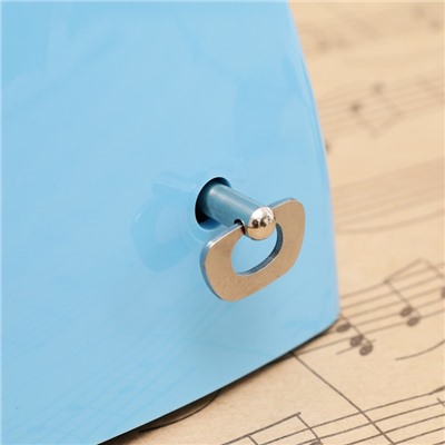 Метроном механический Gleam, синий, 40-408 ударов в минуту, 21×10×12 см