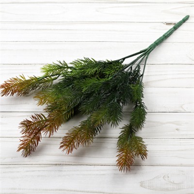 Елка ветка искусственная 42 см 7 веток / AB4192-7P /уп 2/250/1000/Новый год (Оранжевый)