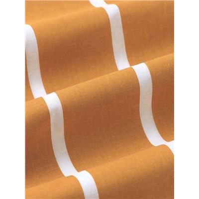 Пододеяльник 2-спальный «Этель» Mustard stripes, 175×215 см, поплин