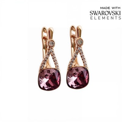 Серьги с кристаллами Swarovski