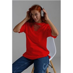 Футболка женская 7468 (Красный)