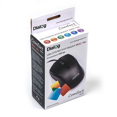 Мышь оптическая Dialog Comfort MOC-15U (black)