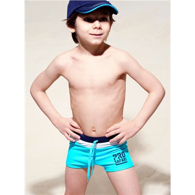 Плавки-шорты трикотажные для мальчиков «8»