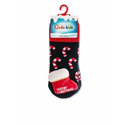 Носки детские CONTE-KIDS Махровые новогодние носки с игрушкой для самых маленьких «Sweets»
