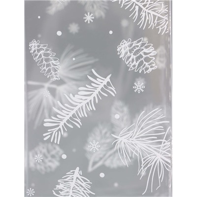 Коробка подарочная новогодняя складная ПВХ «Метель» 12×7×7 см