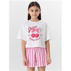 КОМПЛЕКТ ДЛЯ ДЕВОЧЕК (ФУТБОЛКА, ШОРТЫ) 397764